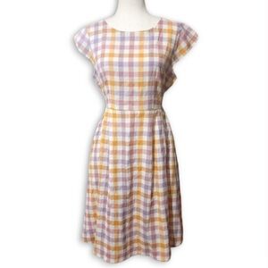 Mata Traders Devonshire Blush Plaid Dress